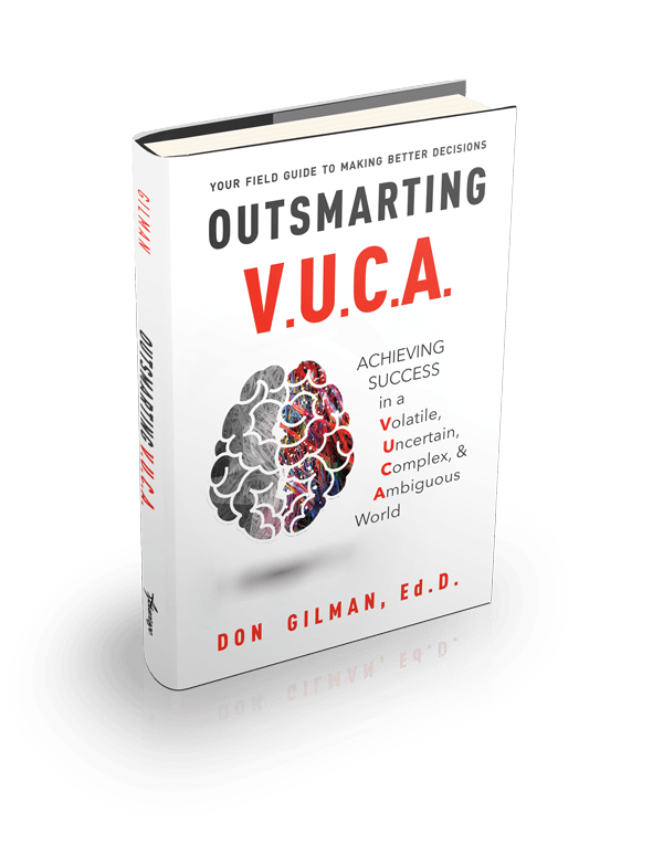 3d book cover of outsmarting VUCA