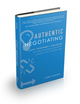 book cover of authentic negotiating