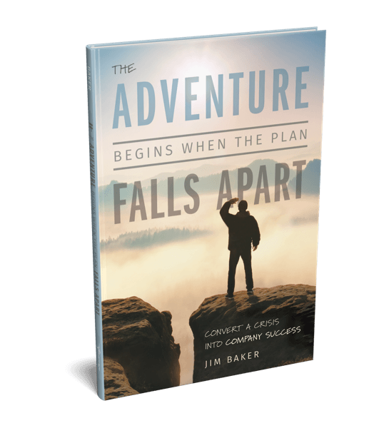 3D book cover of the adventure begins when the plan falls apart