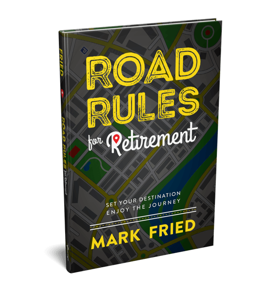 3D book cover of road rules to retirement