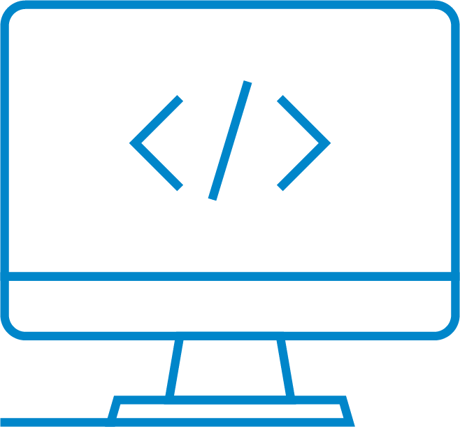 blue computer icon